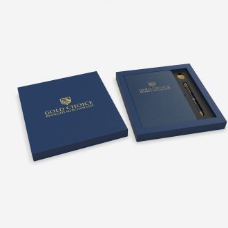 Pen & Pin Badge & NoteBook Set